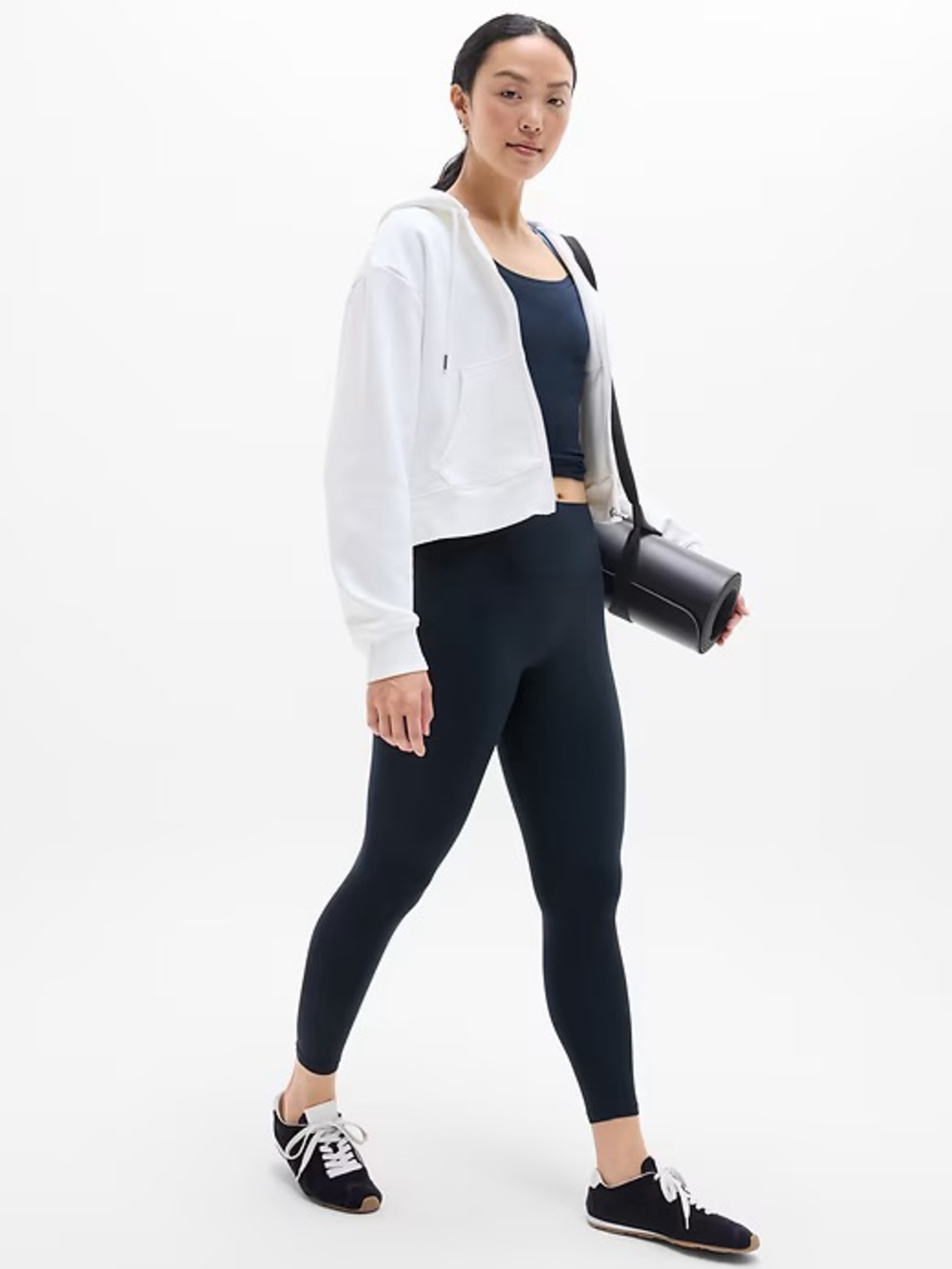 Athleta Transcend High Rise 7/8 Legging- Navy Blue